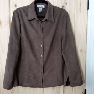 Brown Button-Up Jacket